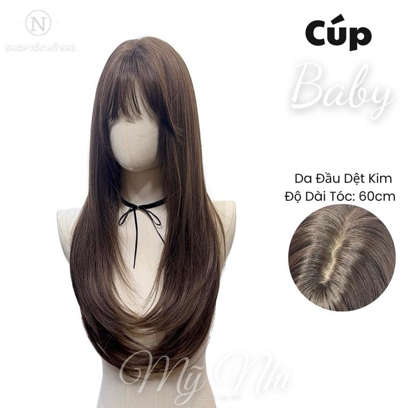 Tóc Giả  Dệt Kim Mái Thưa Cúp Layer NG03 dài 60cm