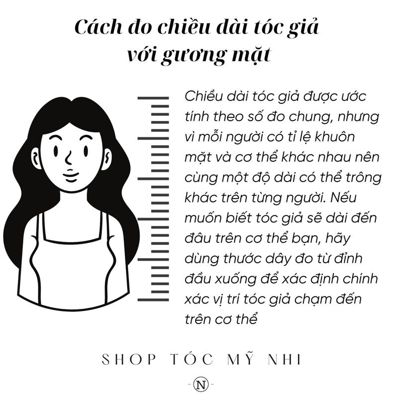 Tóc Giả Mỹ Nhi Da Đầu Dệt Kim V2DK010 Cúp Layer Lửng 45cm