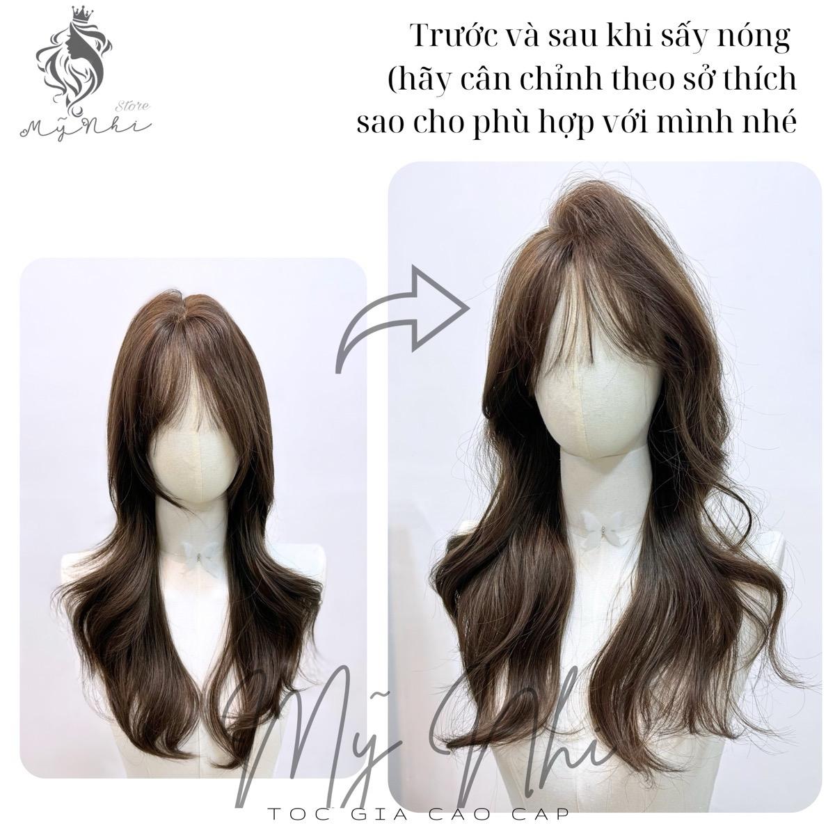 Tóc Giả Dệt Kim Mái Thưa Xoăn Layer CH007 50cm