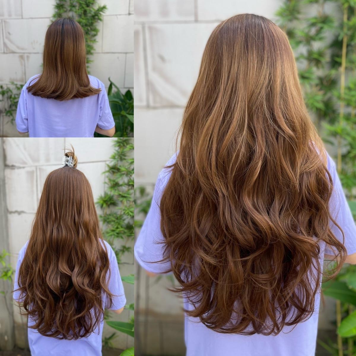 Kẹp U Xoăn Lơi 60cmku02 Tóc giả Phụ nữ Dệt Tiện ích mở rộng