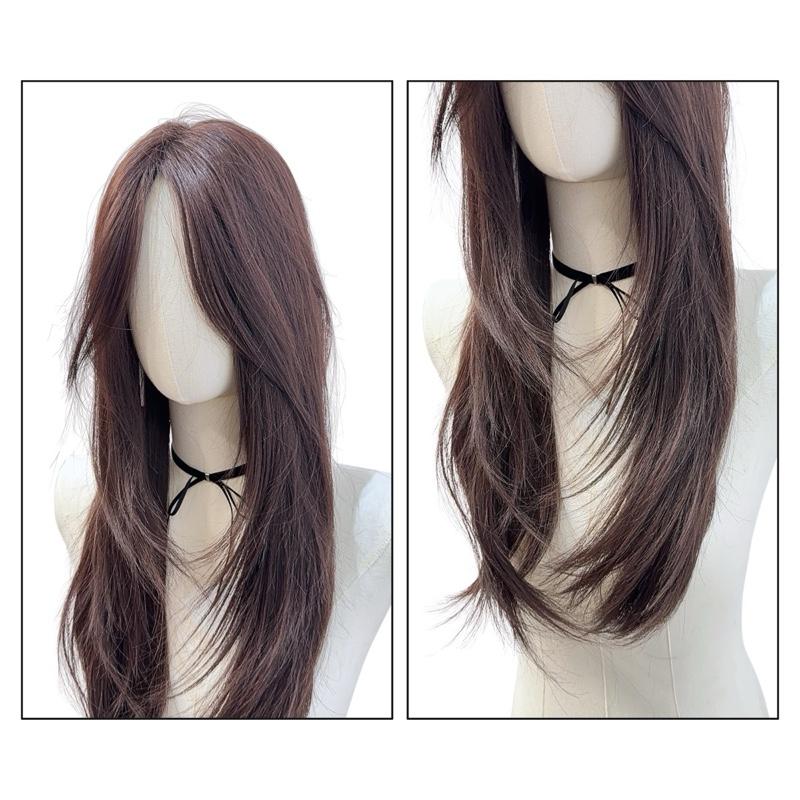 Tóc Mái Phủ Hói Siêu Da Đầu Lưới U Tóc Giả Cúp Layer MP06 55cm