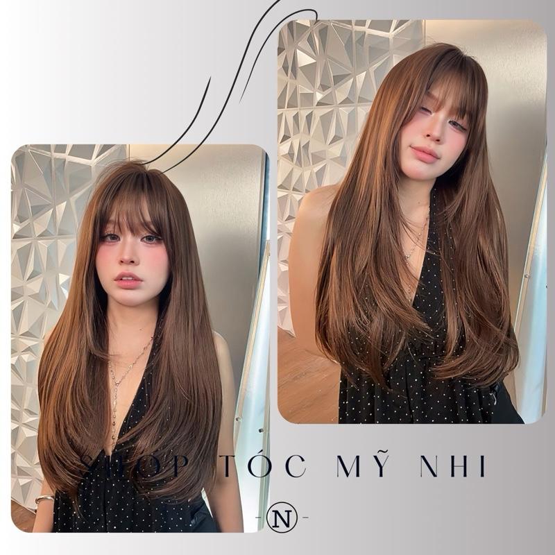 Tóc Giả  Dệt Kim Mái Thưa Cúp Layer NG03 dài 60cm