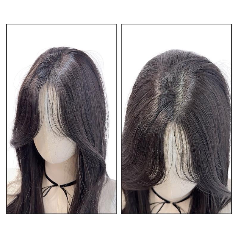 Tóc Mái Phủ Hói Siêu Lưới U Tóc Giả Mái Bay Xoăn Lơi Dài MP05 55cm