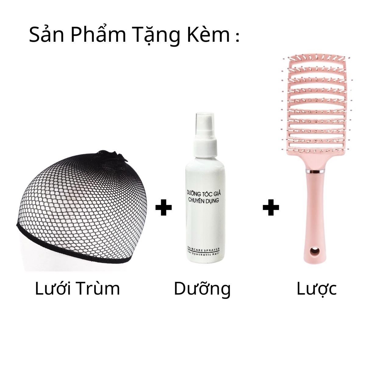 Tóc Giả Dệt Kim Hai Mái Xù Sóng V2DK01