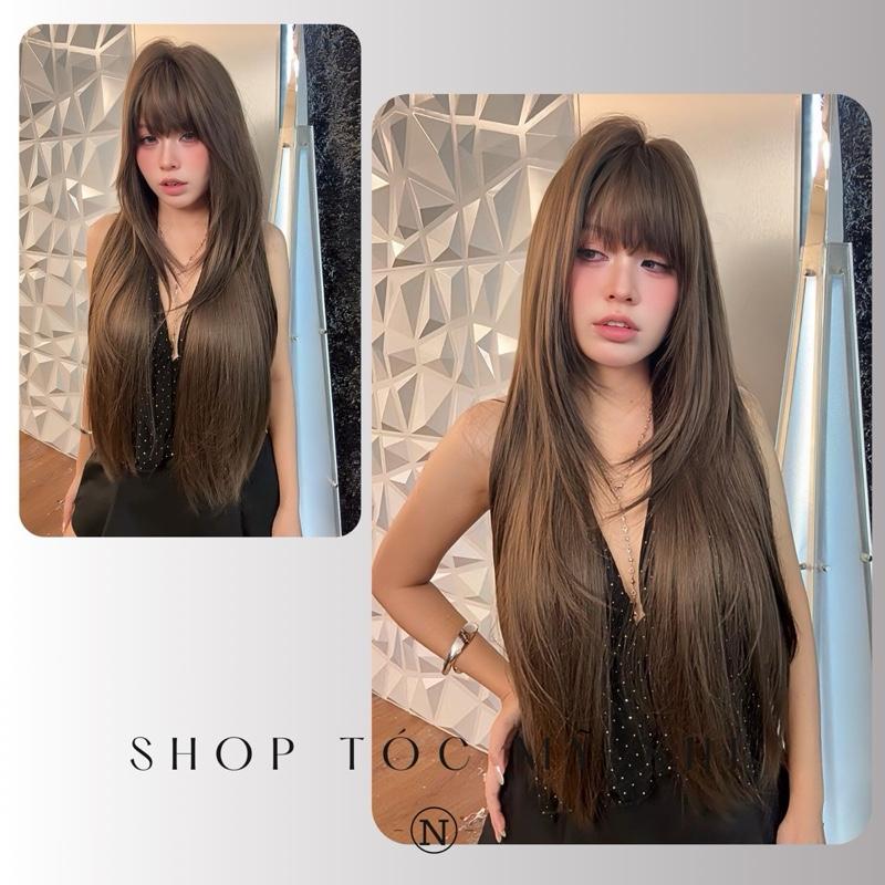 Tóc Giả Dệt Kim Mái Thưa Thẳng Cúp Baby NG04 dài 70cm