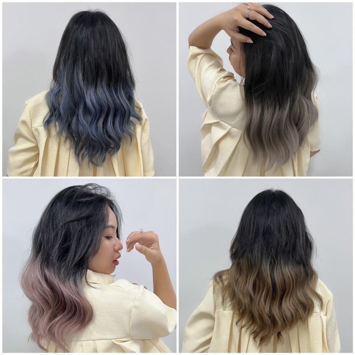 Tóc giả Kẹp U xù Gợn sóng ku17 Nhuộm