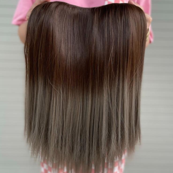Kẹp Chữ U thẳng 60cm Phụ nữ Thẳng Tóc giả Dệt Tiện ích mở rộng