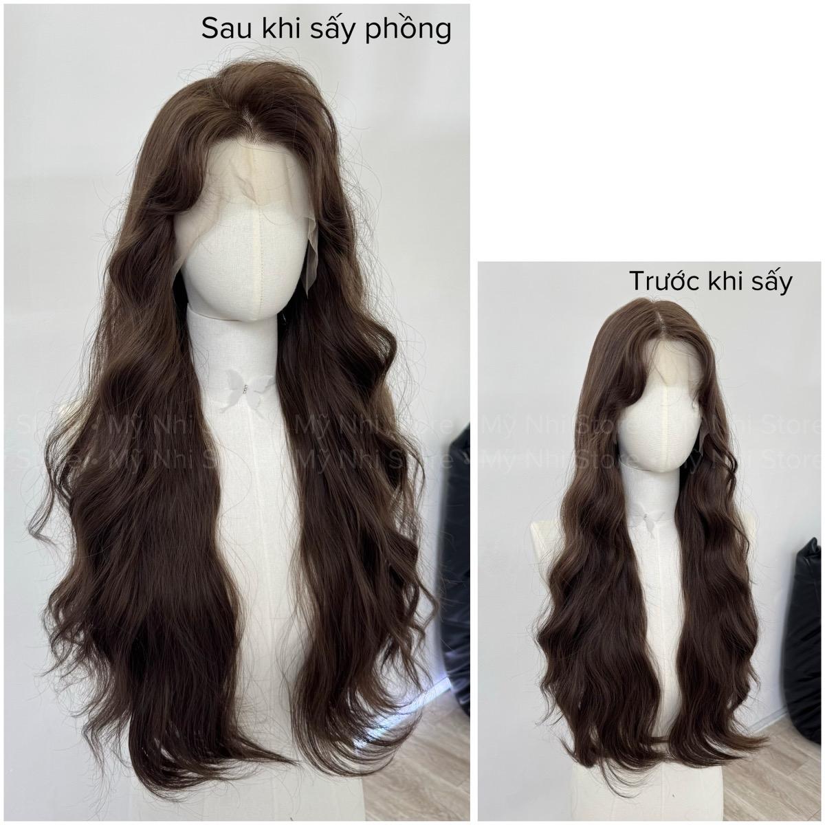 Tóc Giả 5D02 Xù Sóng 70cm