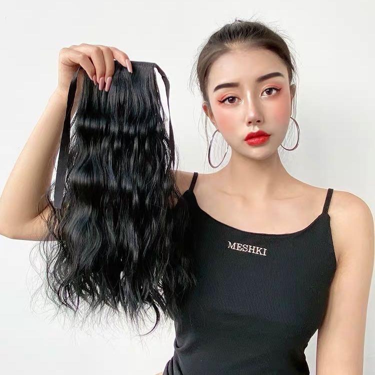 Buộc Tóc giả Xù Sóng b43 Phụ nữ xù Gợn sóng