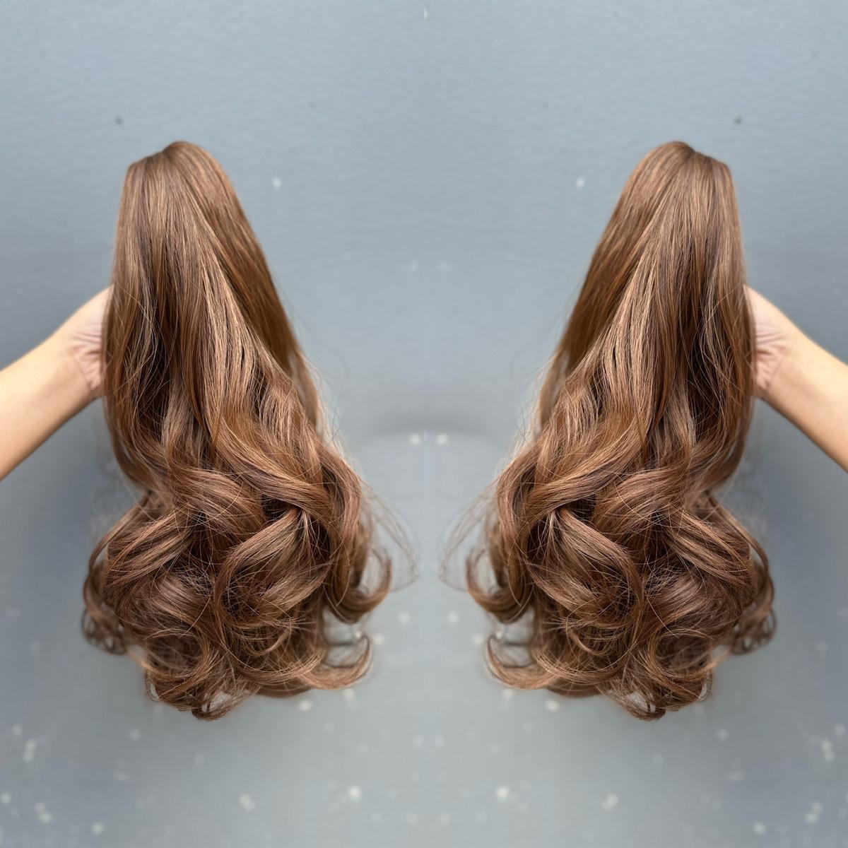 Ngoạm Xoăn Đuôi phồng Tóc giả MN46