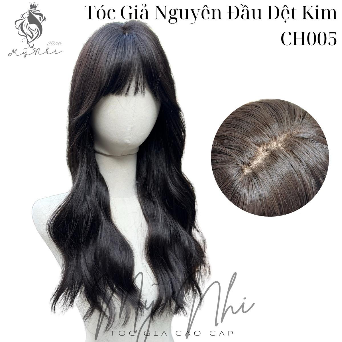 Tóc Giả Nguyên Đầu Dệt Kim Mái Thưa Xù Baby CH005