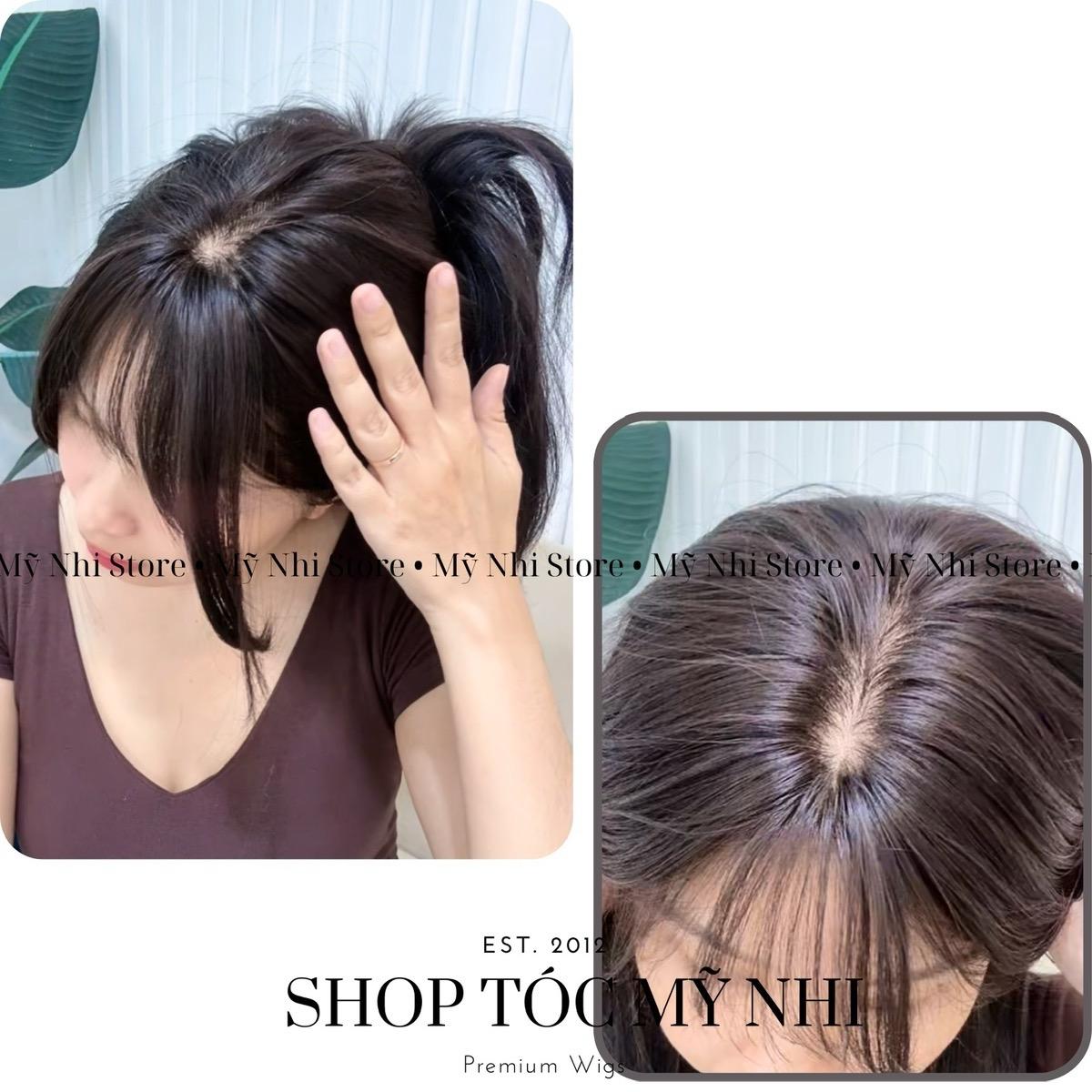 Mái Phủ Hói Tóc Giả Dệt Kim Mái Thưa Mp02 40cm