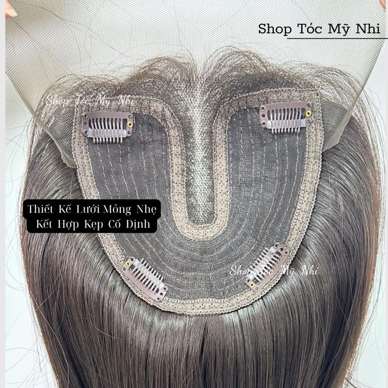 Mái Phủ Hói Siêu Da Đầu Lưới T Mái Bay Tóc Giả MP04 dài 40cm