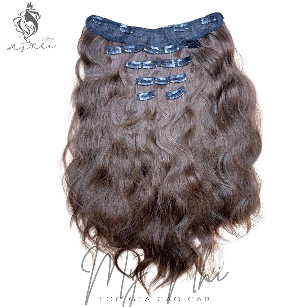 Tóc Giả Kẹp 6 Dãy 6kV05 50cm