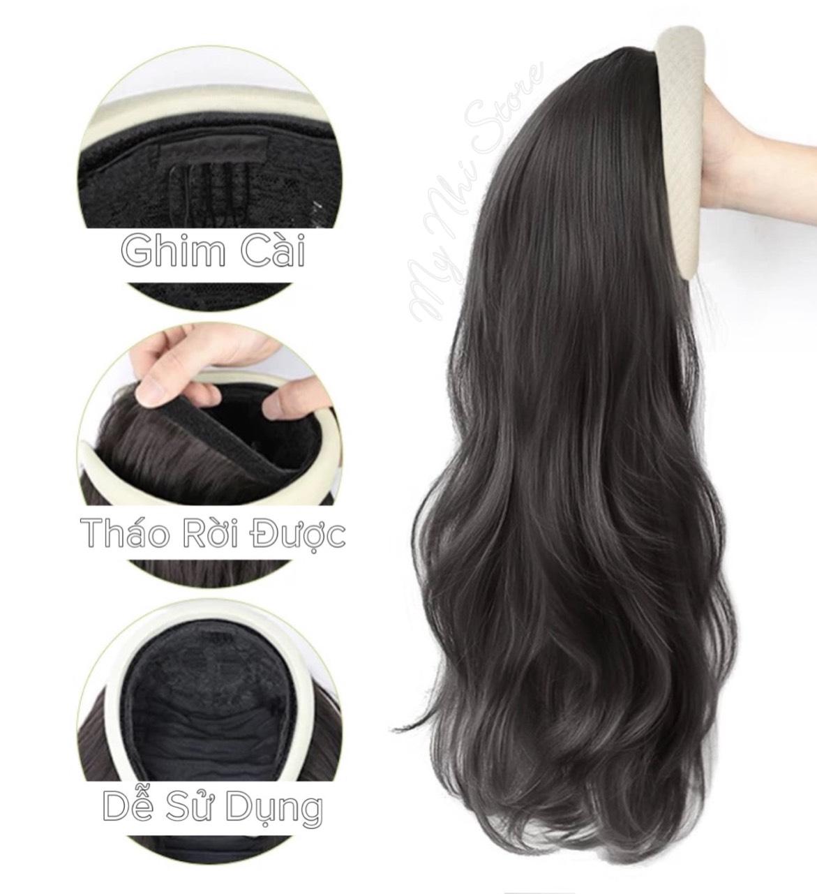 Miếng dán rời băng đô BD020 xoăn Tóc giả Phụ nữ