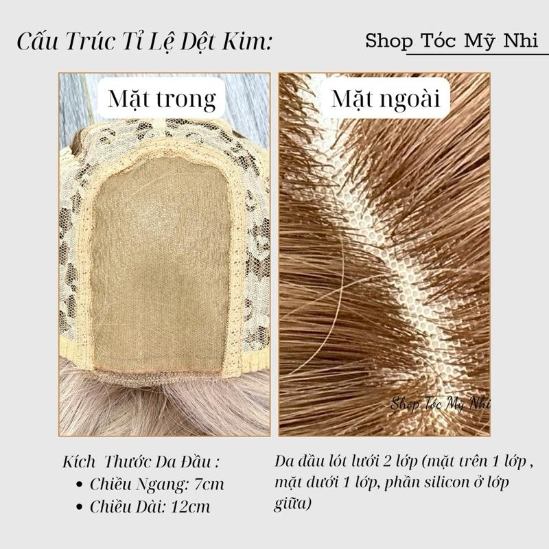 Tóc Giả Mỹ Nhi Nguyên Đầu Xoăn Layer Mái Bay NY21 Da Đầu Dệt Kim Dài 60cm