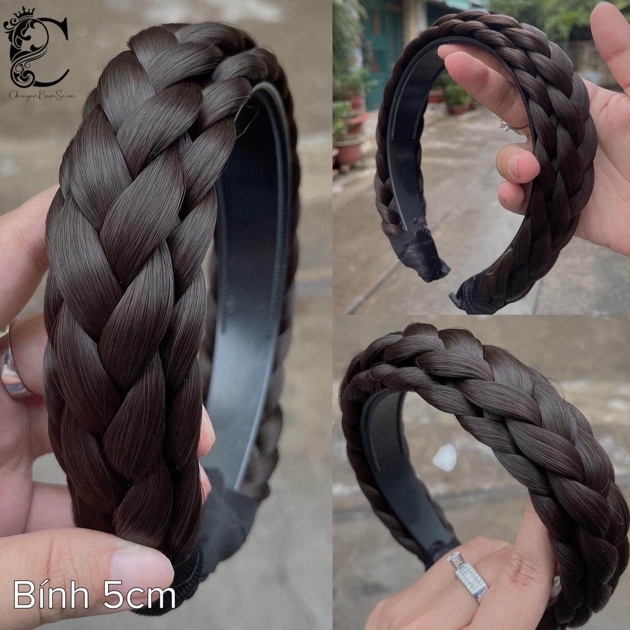 Bờm Tóc Tết 5cm / Băng Đô Kiểu Đôi