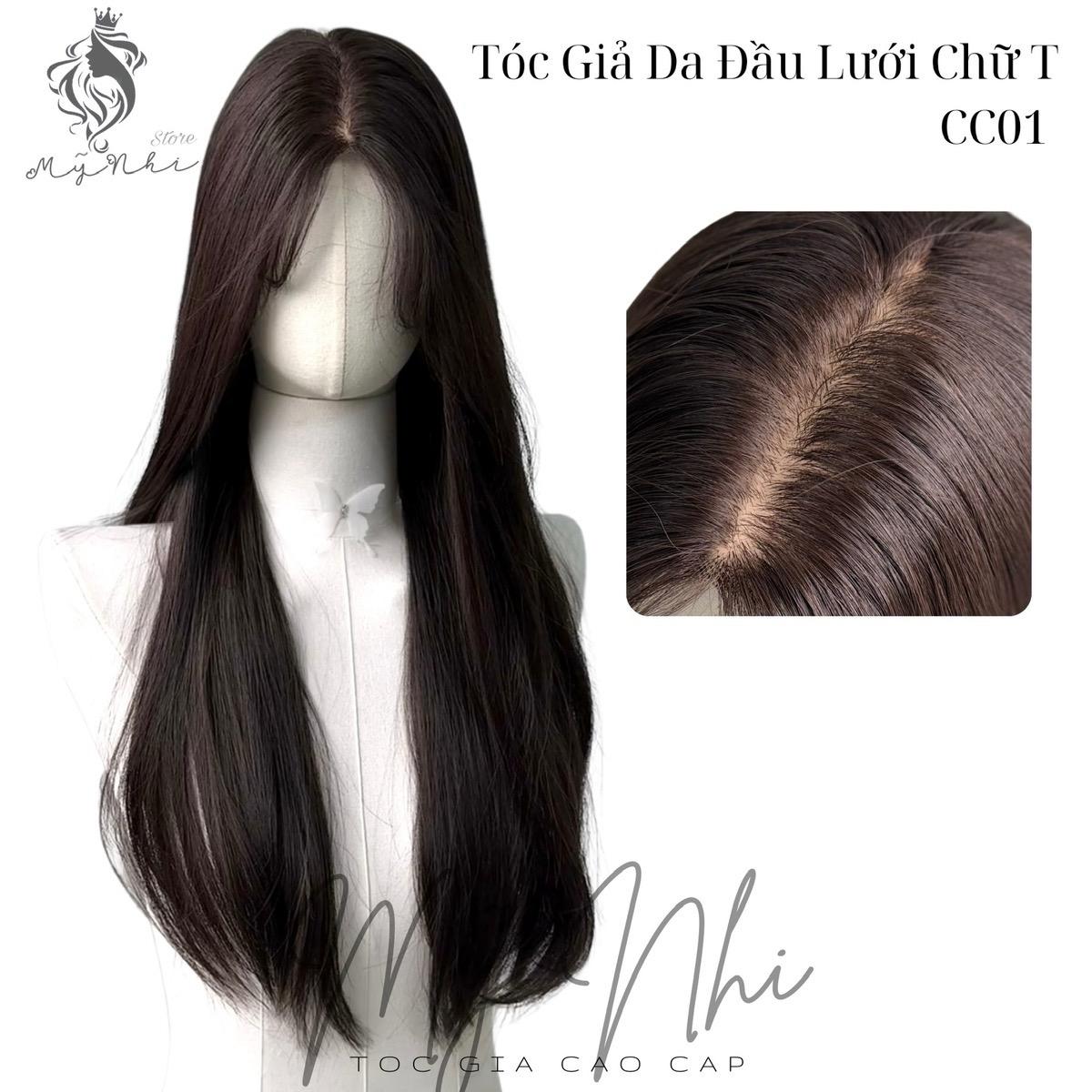 Tóc Giả Dệt Kim Hai Mái Thẳng V2dk02