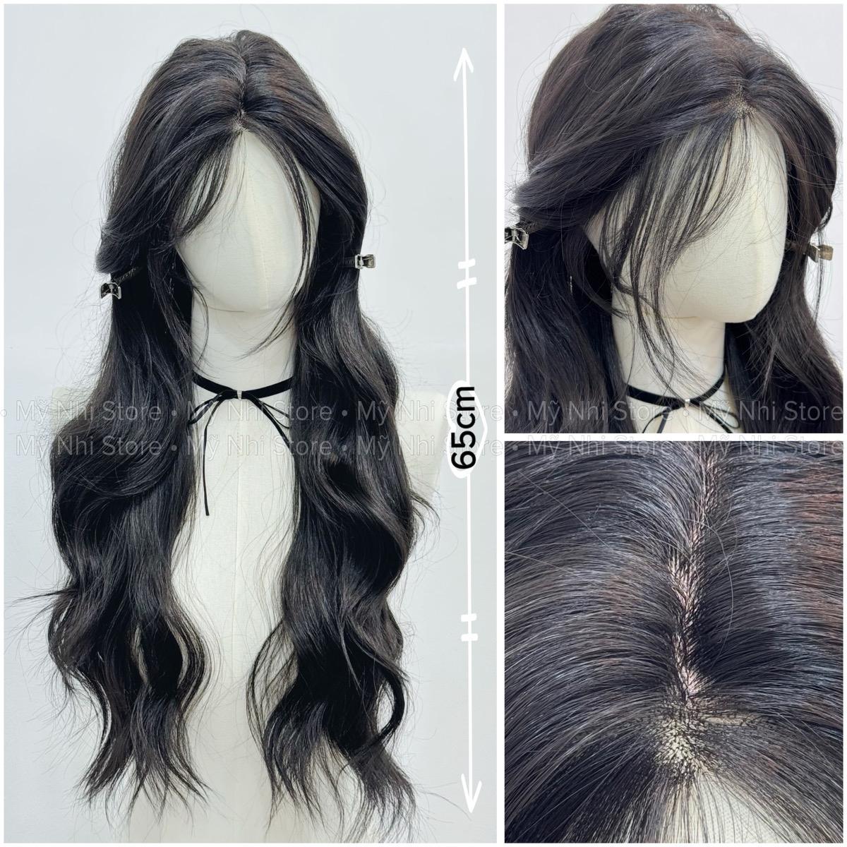 Tóc Giả 3D Xoăn Layer Hai Mái 3D01 65cm