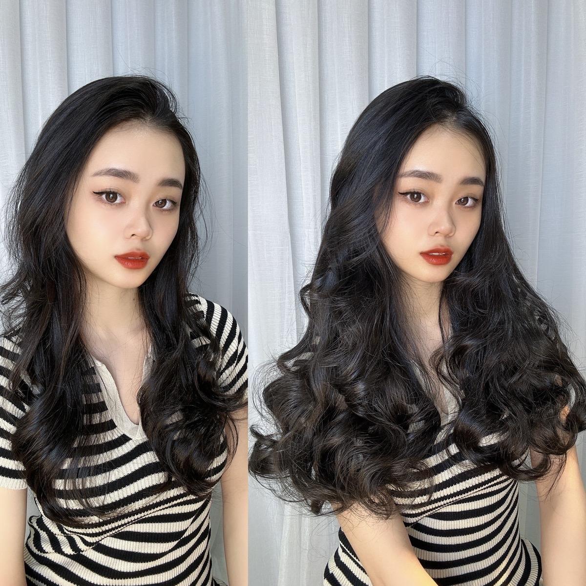 Tóc Giả Kẹp 6 Phím Xoăn 45cm - 60cm Tóc giả Dệt