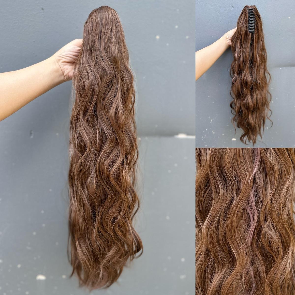 Ngoạm Xù Sóng Tóc giả MN42 Light dài 60cm