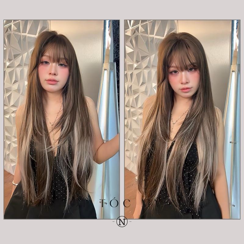 Tóc Giả Dệt Kim Mái Thưa Thẳng Cúp Baby NG04 dài 70cm