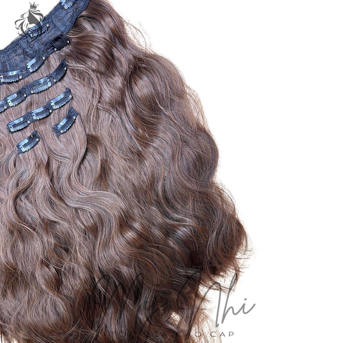 Tóc Giả Kẹp 6 Dãy 6kV05 50cm