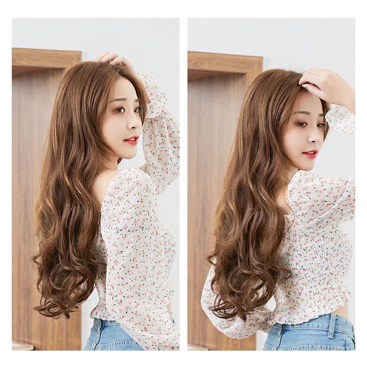 Tóc Giả Kẹp 6 Phím Xoăn 45cm - 60cm Tóc giả Dệt