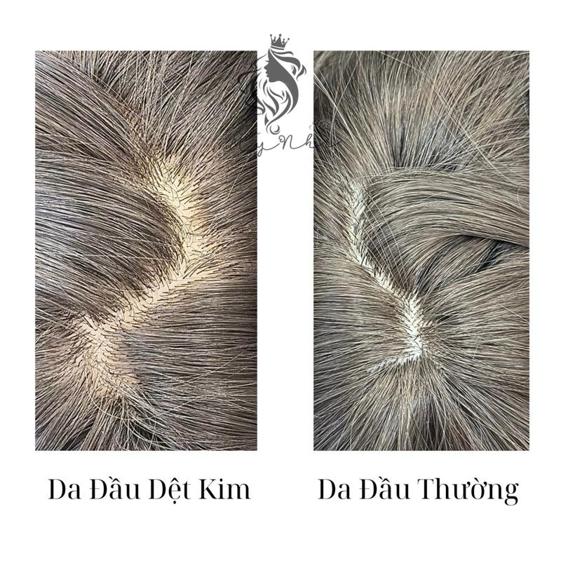 Tóc Giả Mỹ Nhi Da Đầu Dệt Kim CH011 Xù hippie dài