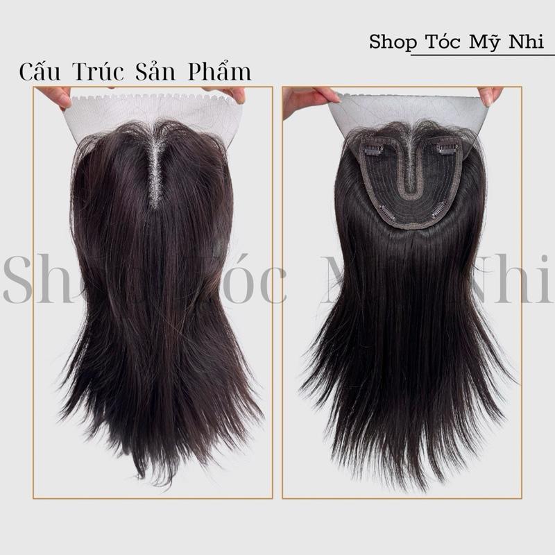 Mái Phủ Hói Siêu Da Đầu Lưới T Mái Bay Tóc Giả MP04 dài 40cm