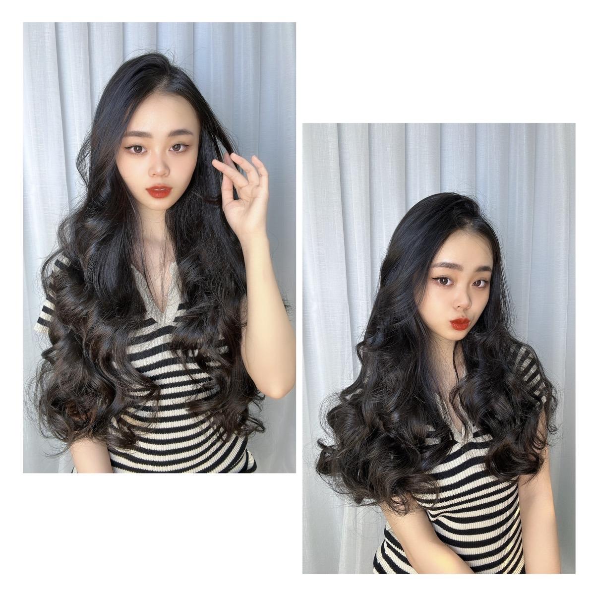 Tóc Giả Kẹp 6 Phím Xoăn 45cm - 60cm Tóc giả Dệt