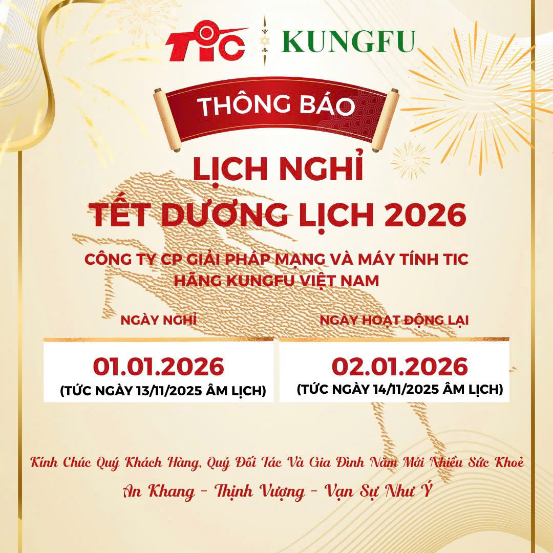 THÔNG BÁO LỊCH NGHỈ LỄ TẾT DƯƠNG LỊCH 2026