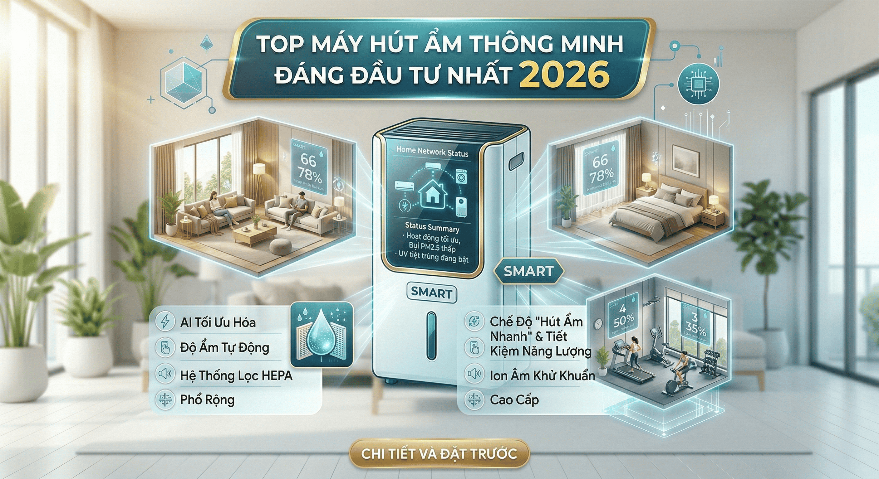 Tạm Biệt Mùa Nồm: Top Máy Hút Ẩm Thông Minh Đáng Đầu Tư Nhất 2026