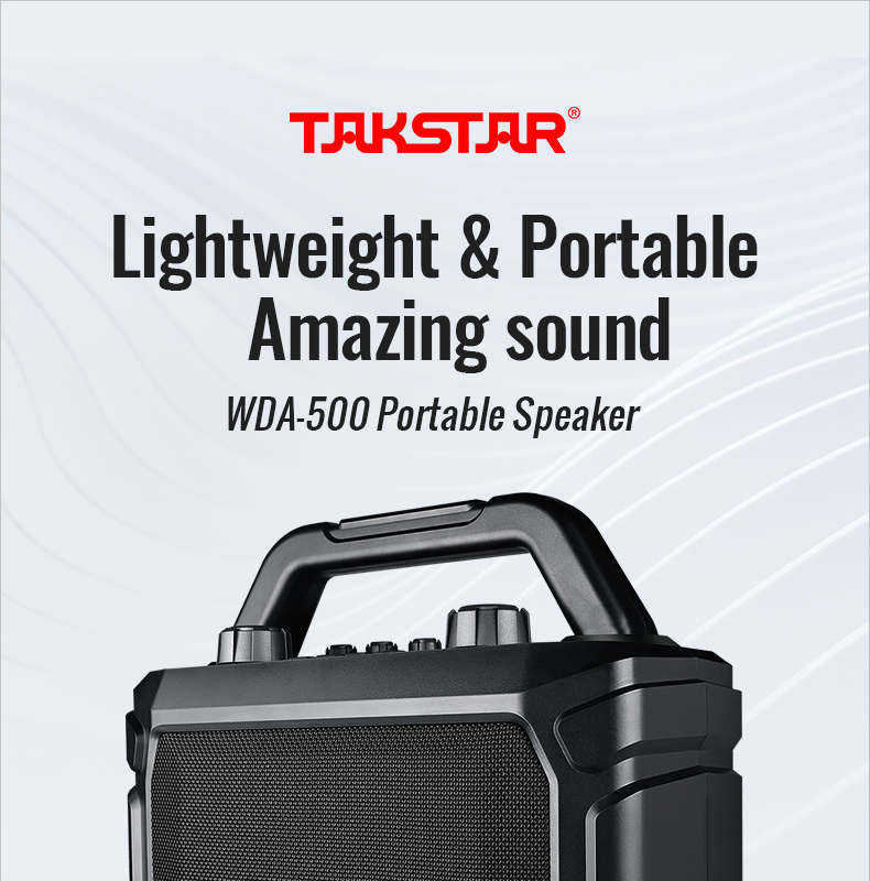 Loa trợ giảng xách tay sử dụng mic không dây cầm tay takstar WDA-500 | Hàng chính hãng