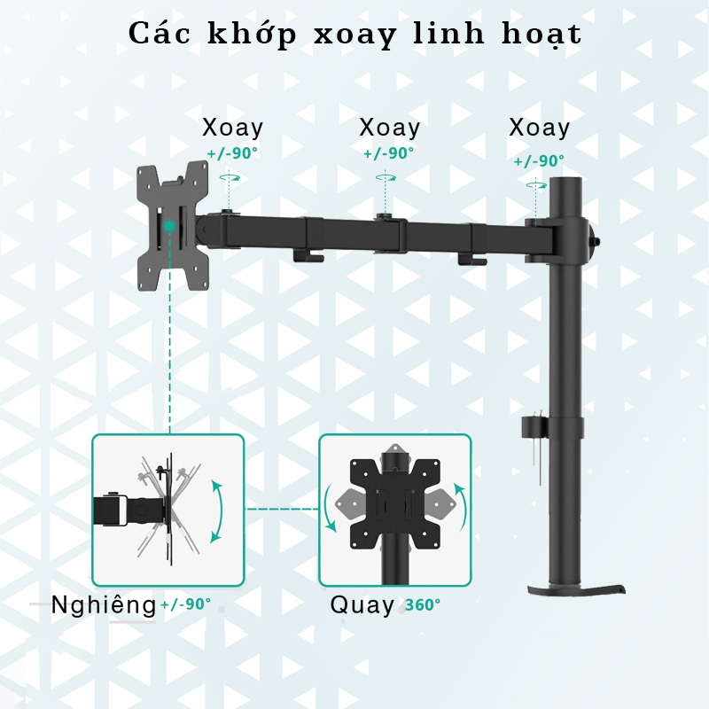 Các khớp xoay linh hoạt