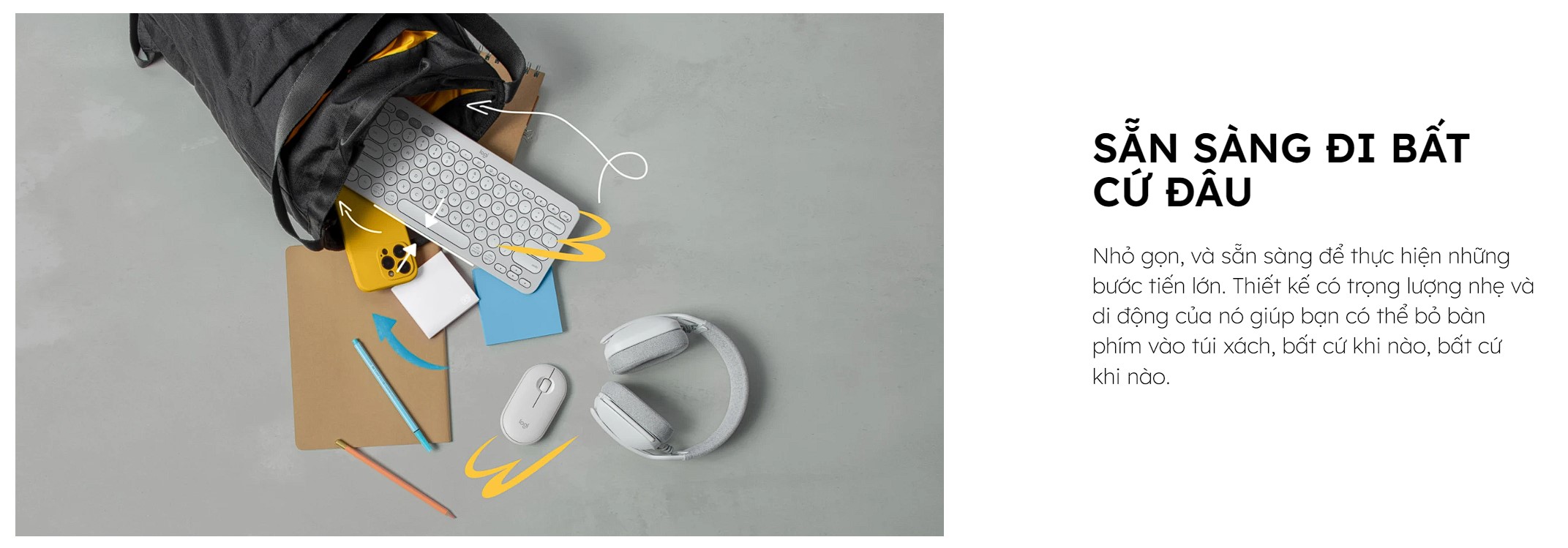 Bàn phím Bluetooth Logitech Pebble Key 2 K380S (trắng)_ 920-011754 - hình 4