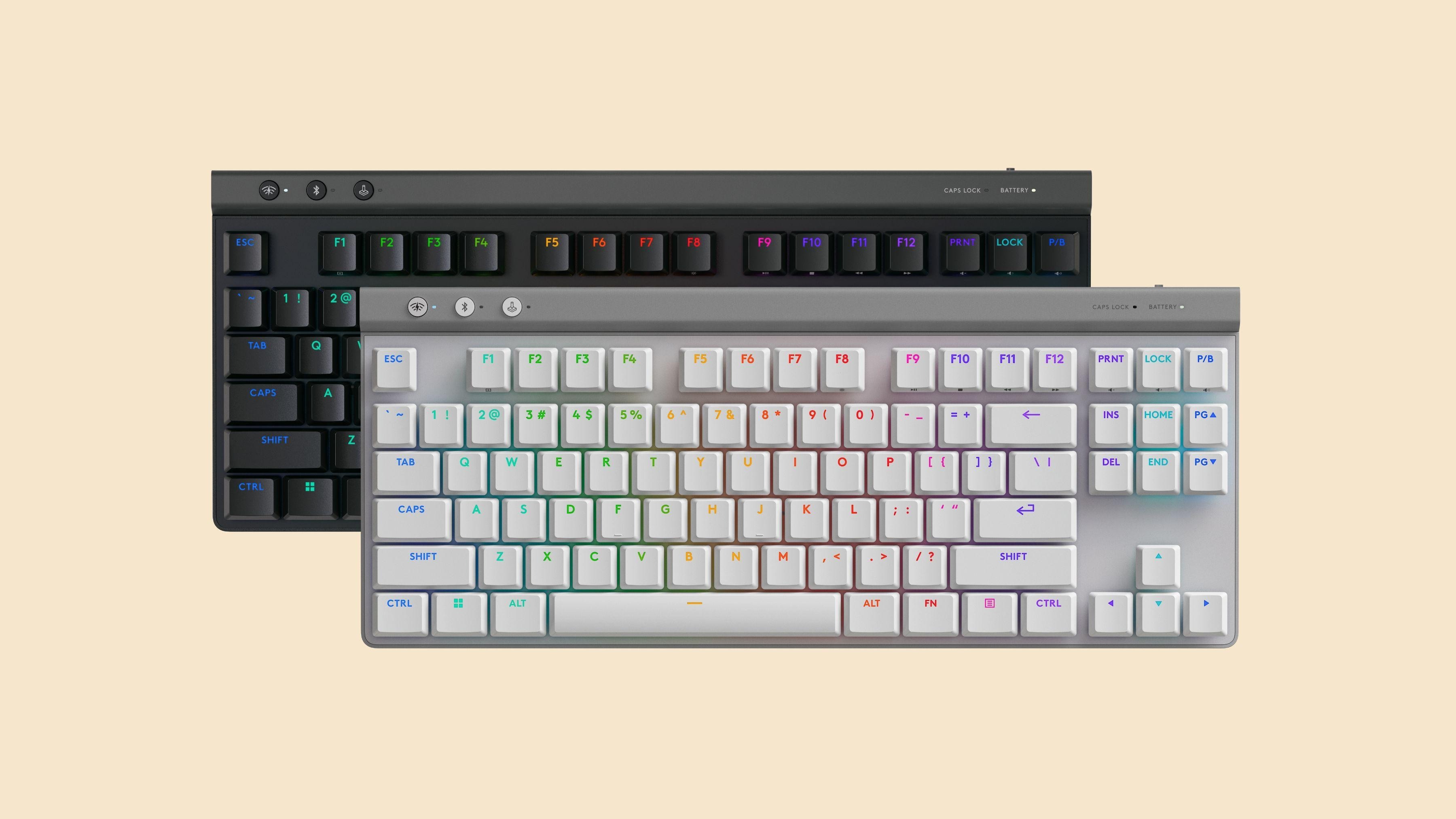 Bàn phím cơ Logitech G515 LightSpeed TKL Wireless White_920-012581