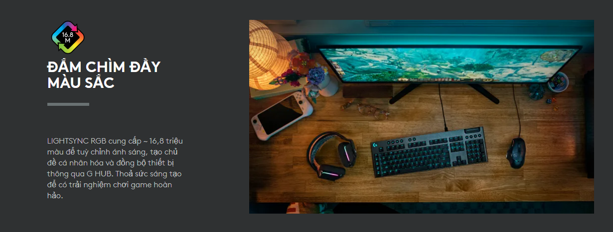 Bàn phím cơ Logitech G915 X Low Profile (Usb/Tactile/Đen)_920-012944 - hình 7