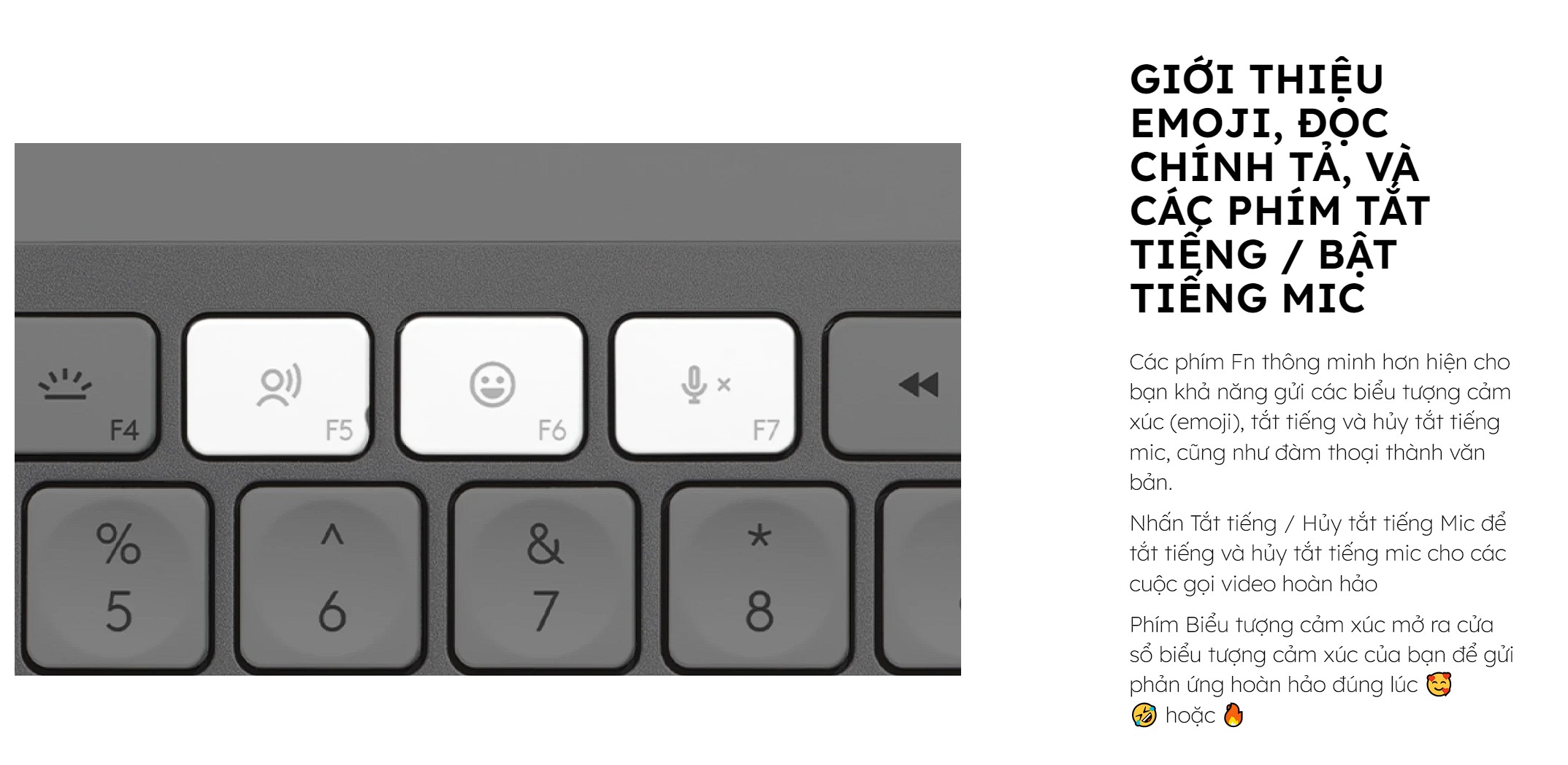 Bàn phím không dây Logitech MX Keys S Pale Gray 920-011564 - hình 3