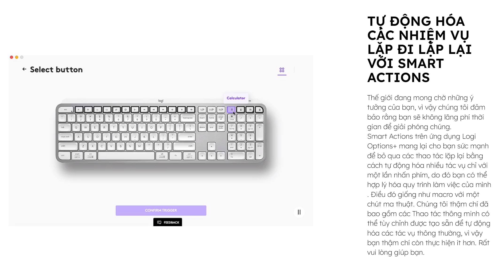 Bàn phím không dây Logitech MX Keys S Pale Gray 920-011564 - hình 7