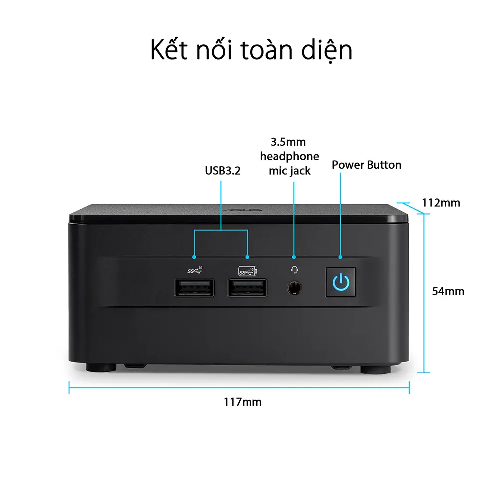 Bộ Mini PC ASUS Intel NUC13 PRO Tall RNUC13ANHi3 RNUC13ANHI300000I