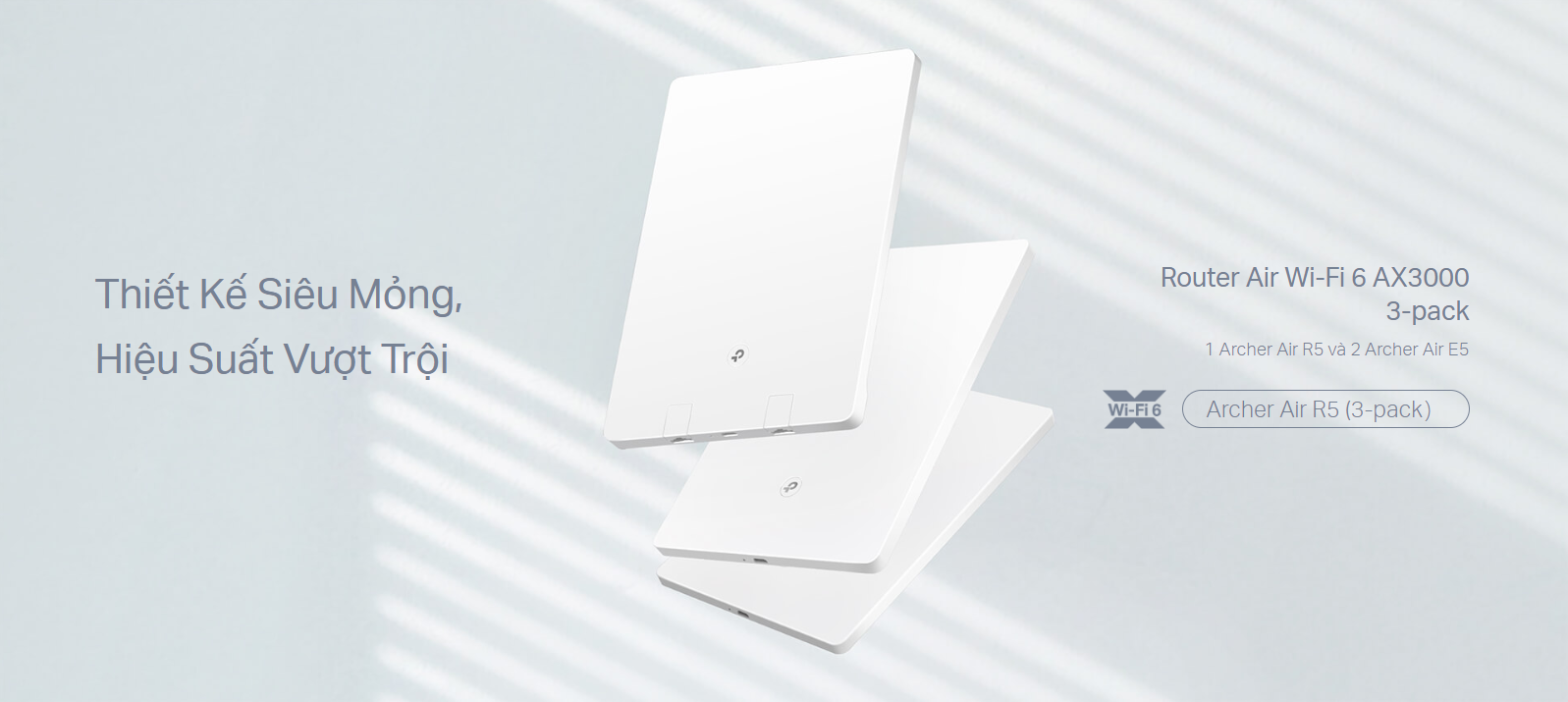 Bộ phát wifi mesh TP-Link Archer Air R5 1 Pack Wireless AX3000Mbps