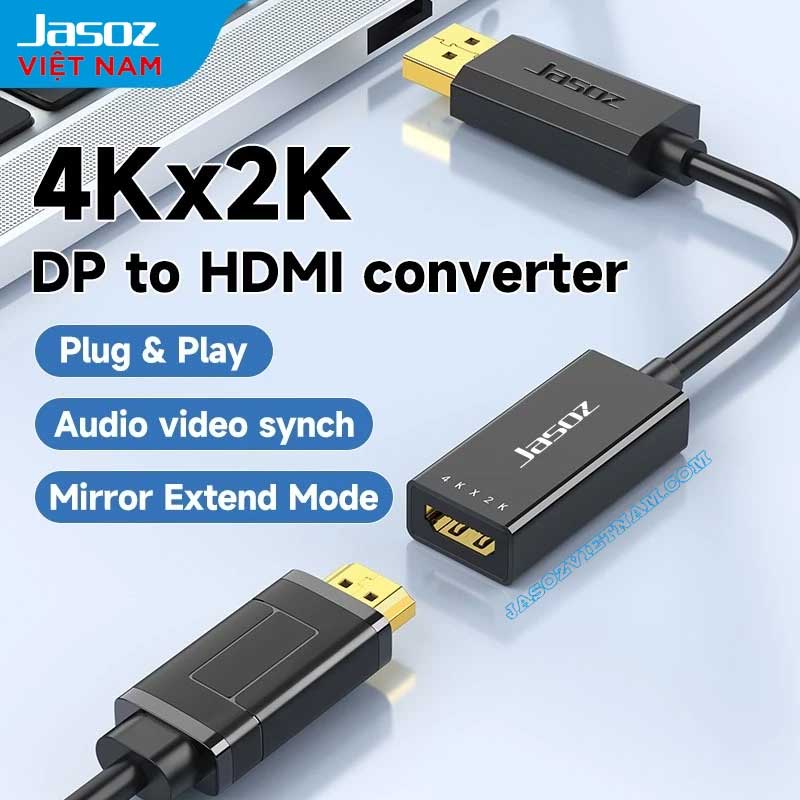 cable Chuyển Displayport Sang HDMI 4K Jasoz T-G106
