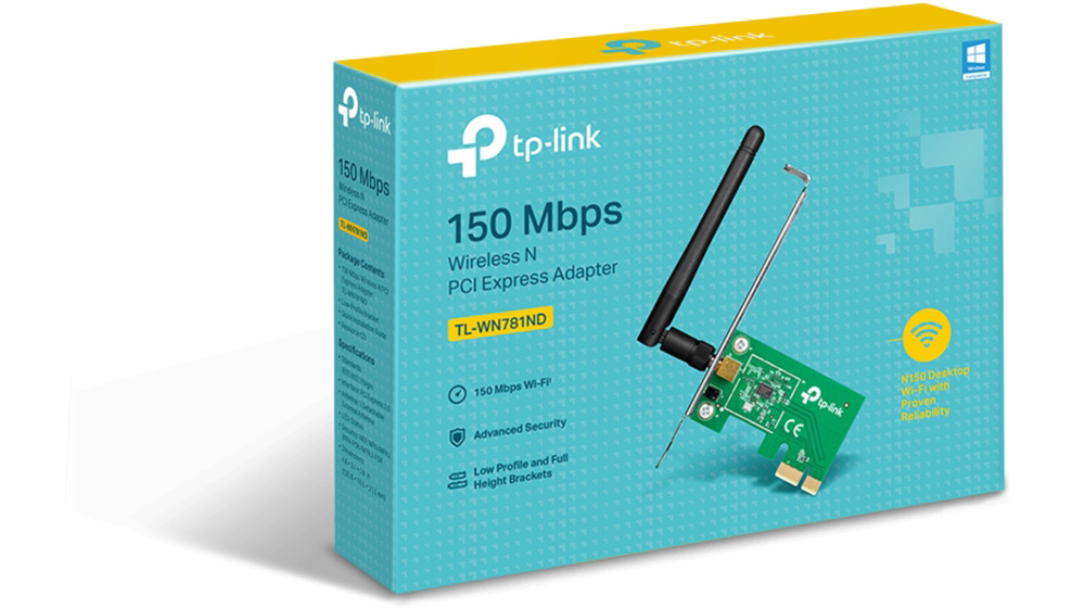 Card mạng không dây PCI Express TP-Link TL-WN781ND Wireless N150Mbps