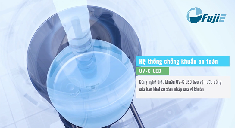 Cây nước nóng lạnh cao cấp Fujie WD-1500U-KR-Red - hình 2