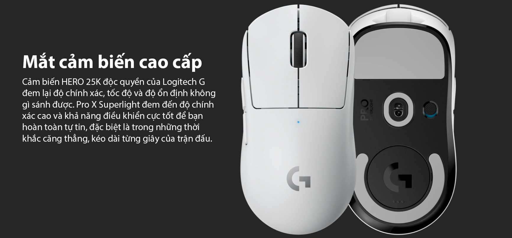 Chuột Gaming không dây Logitech Pro X Superlight Red_910-006786 - hình 5