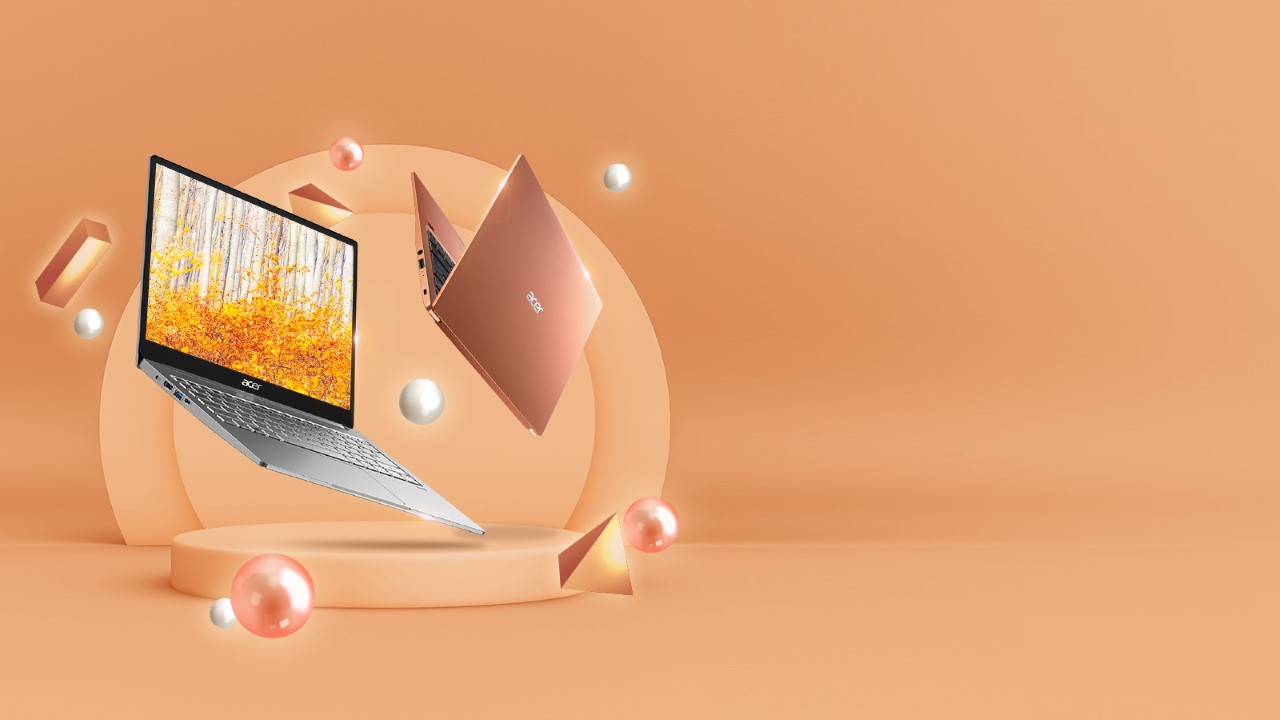 Laptop Acer Swift 3 14 inch FHD IPS i5-1135G7 8GB RAM 512GB SSD Màu Vàng Hồng