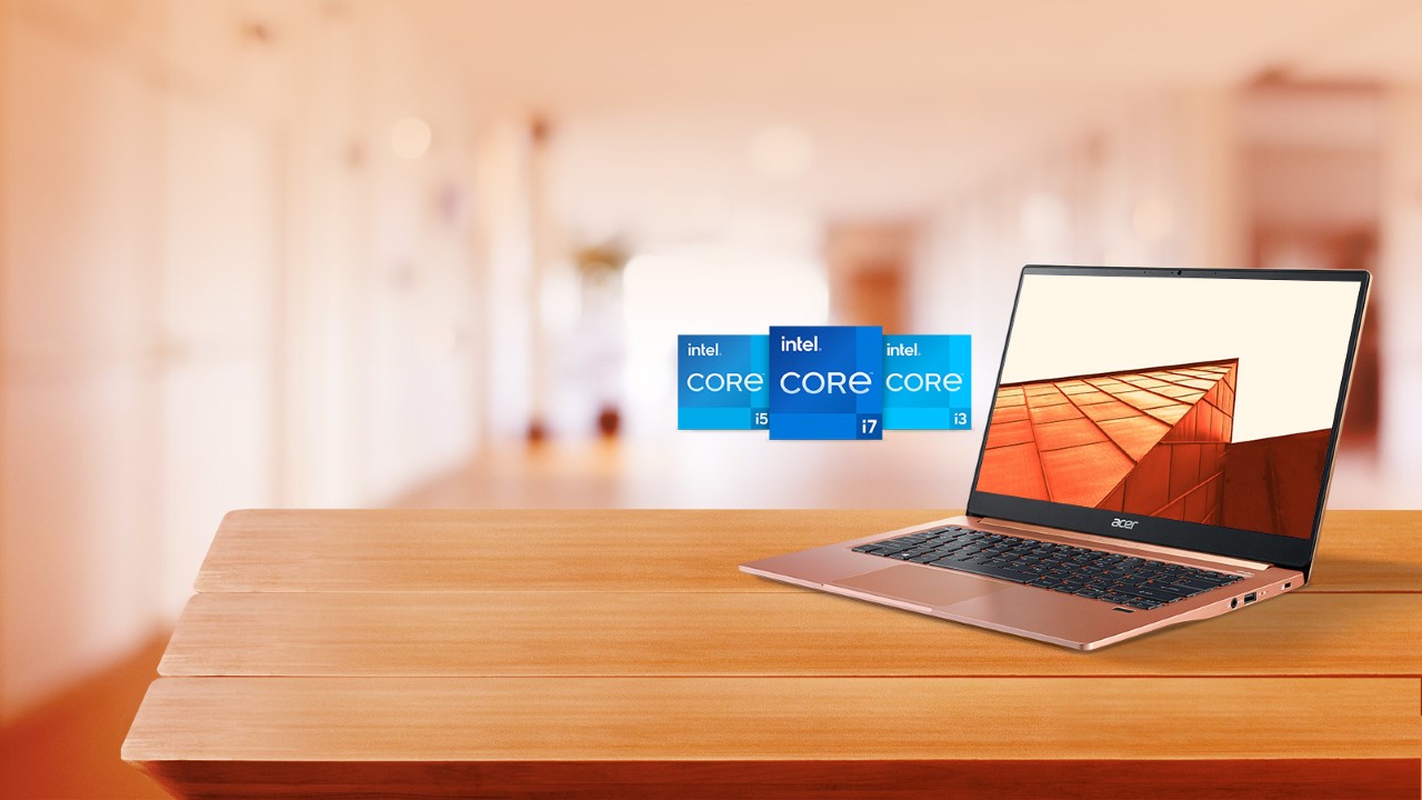 Laptop Acer Swift 3 14 inch FHD IPS i5-1135G7 8GB RAM 512GB SSD Màu Vàng Hồng