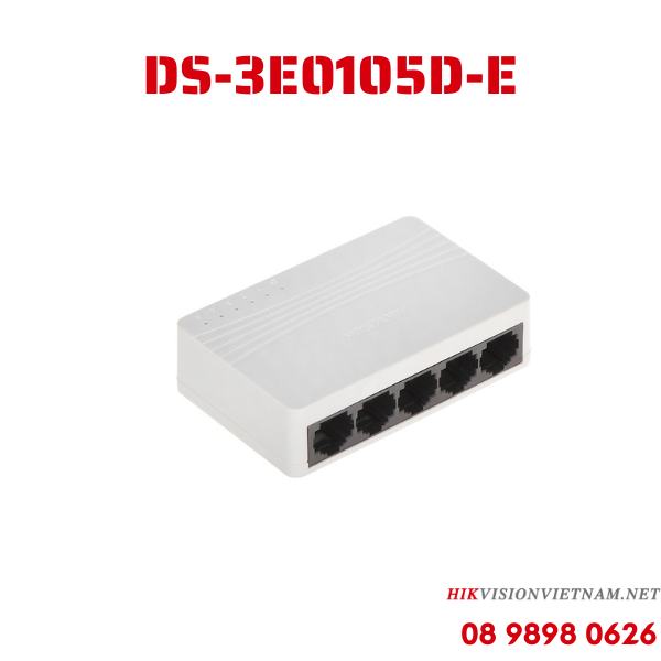 Hikvision Switch mạng 5 cổng 100M DS-3E0105D-E - hình 1