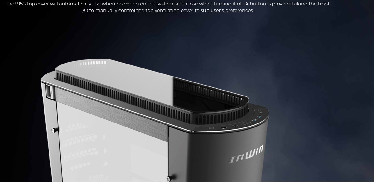 Vỏ Case Gaming InWin 915 Aluminium Silver Mid Tower LED RGB